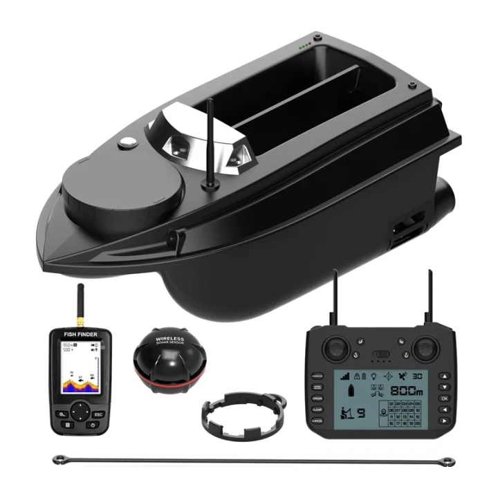 FLYTEC V030 Bait Boat with Finder + Battery