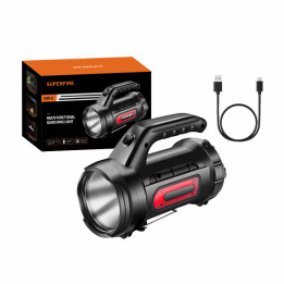 Superfire M9-E searchlight - 900 lm, 473 m, 6000 mAh, 5h operation, po