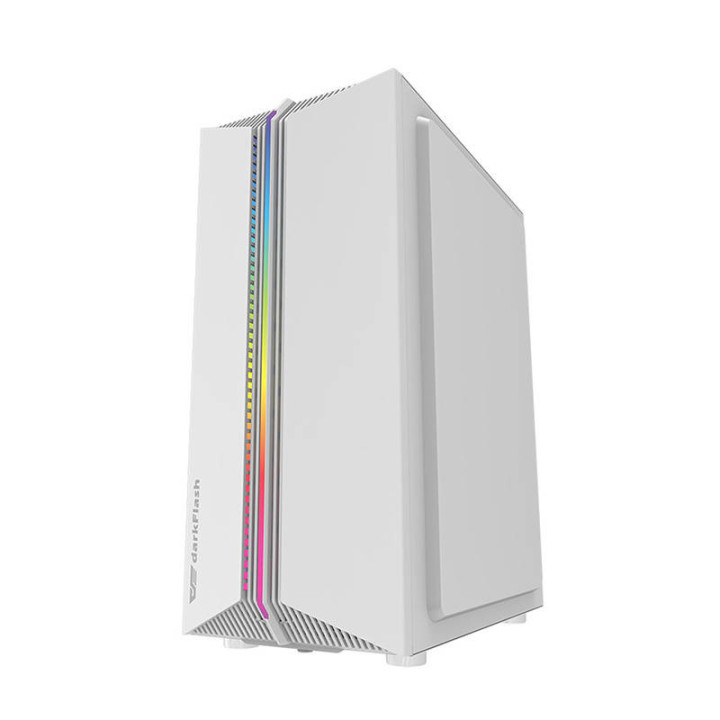 Darkflash DK151 LED computer case (white) + 3 RGB fans