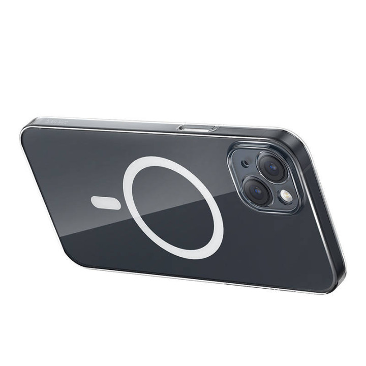 Phone case Baseus Magnetic Crystal Clear for iPhone 13 (transparent) w