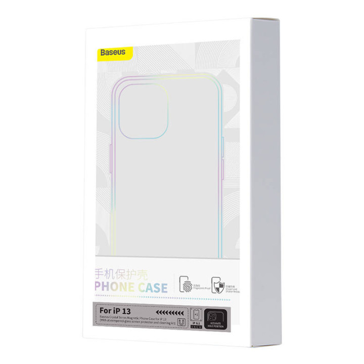 Phone case Baseus Magnetic Crystal Clear for iPhone 13 (transparent) w