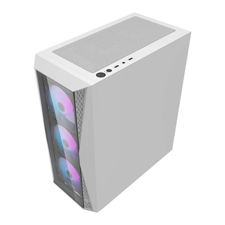 Darkflash DK352 Plus computer case (black and white) + 4 ARGB fans
