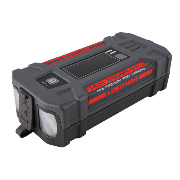 Lokithor J401 Jump Starter / Booster 2500A + Powerbank 20000mAh + Flas