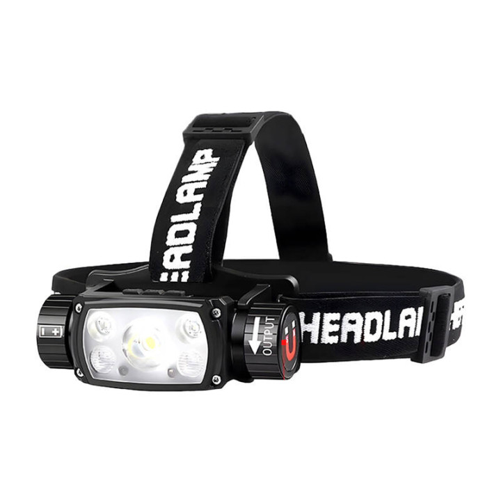 Superfire HE11 headlamp flashlight, 640 lm, 20W, 6 modes, 100m