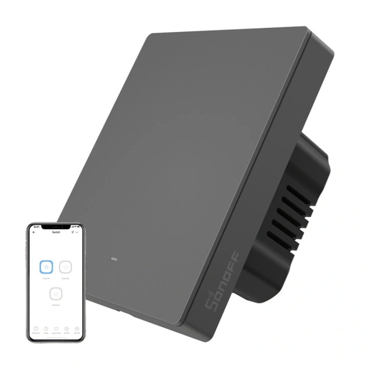 Smart Matter Over Wi-Fi wall switch SONOFF M5-1C-80 (1-channel, for fr