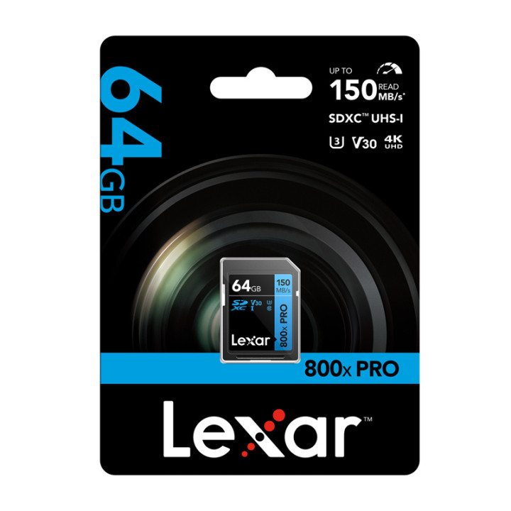 Lexar Professional 800x Pro SDXC 64GB memory card