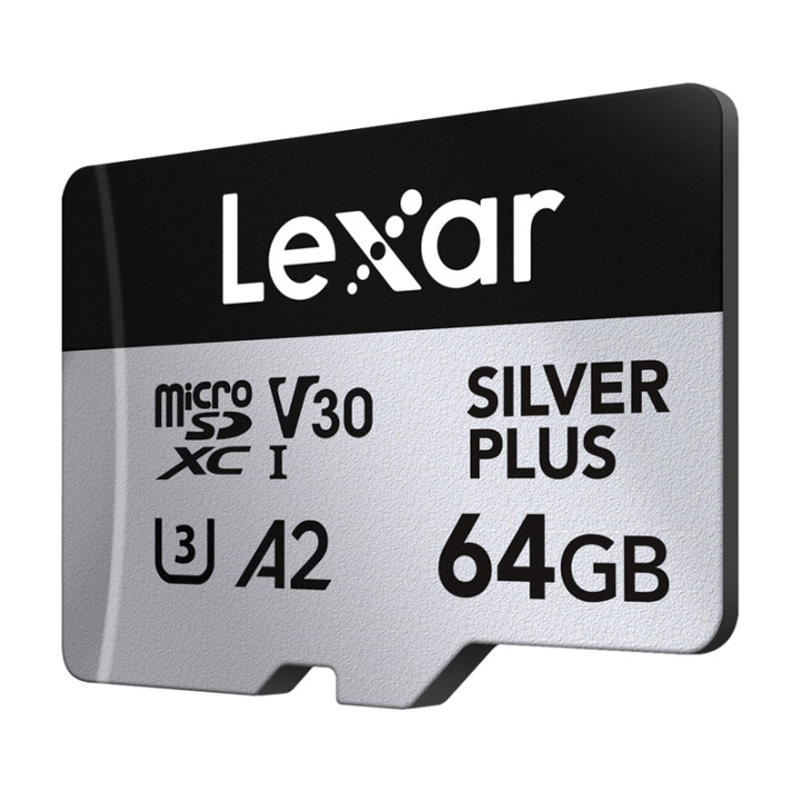 Karta pamięci Lexar High-Performance Silver Plus microSDXC 64GB + adap