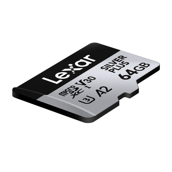 Karta pamięci Lexar High-Performance Silver Plus microSDXC 64GB + adap