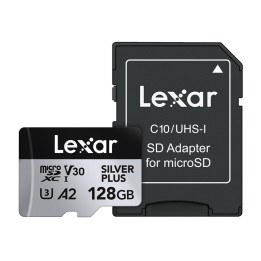 Karta pamięci Lexar High-Performance Silver Plus microSDXC 128GB + ada