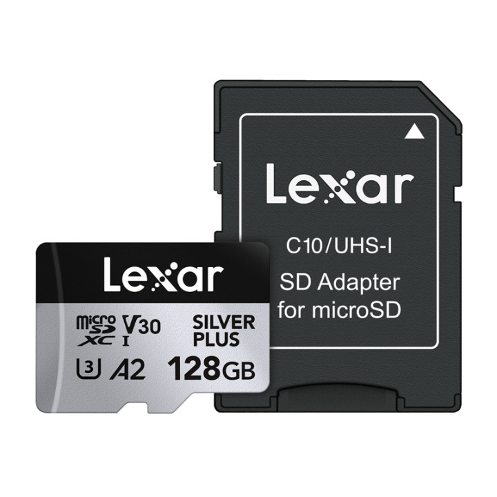 Karta pamięci Lexar High-Performance Silver Plus microSDXC 128GB + ada