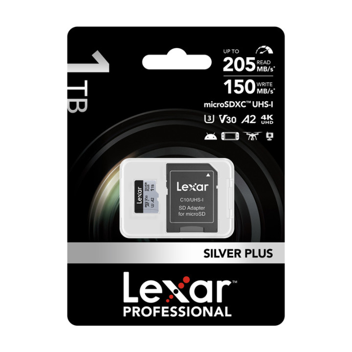 Karta pamięci Lexar High-Performance Silver Plus microSDXC 1TB + adapt