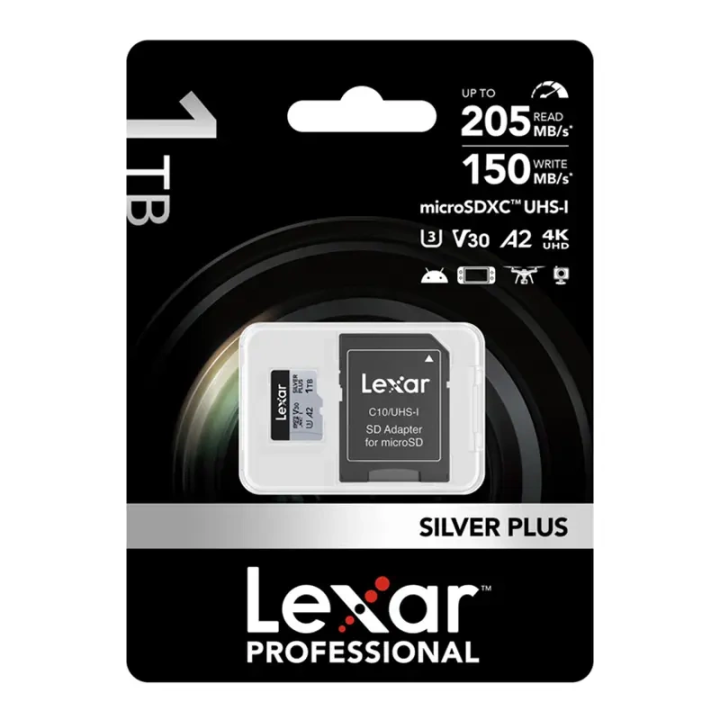 Karta pamięci Lexar High-Performance Silver Plus microSDXC 1TB + adapt