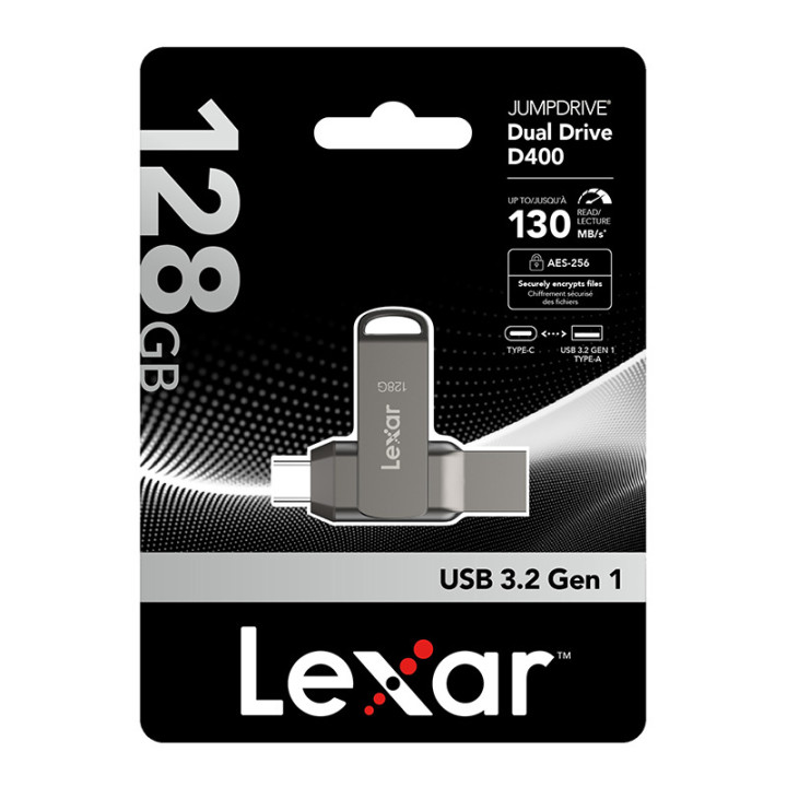 Pendrive Lexar Dual Type-C and Type-A USB 3.1 128GB