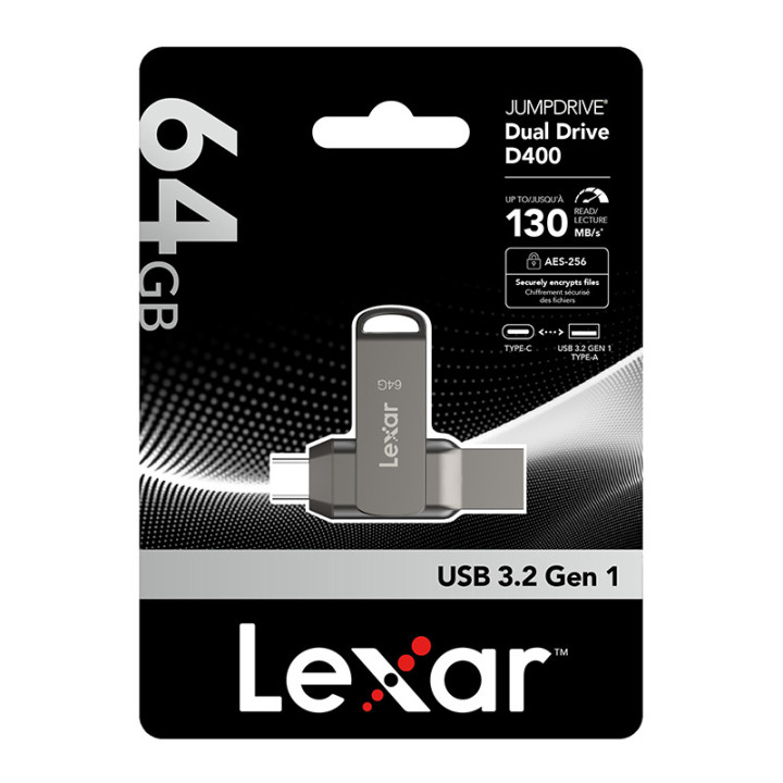 Pendrive Lexar Dual Type-C and Type-A USB 3.1 64GB