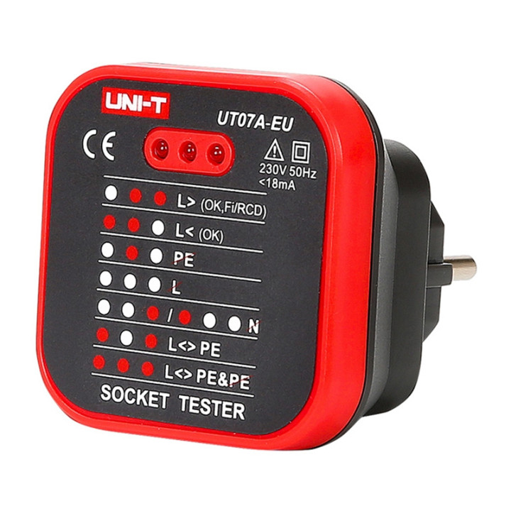 UNI-T UT07A-EU power outlet tester