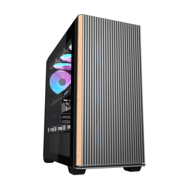 Darkflash DS900WS computer case (black) + 4 fans