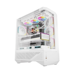 Darkflash DY460 computer case (White) + 4 ARGB fans