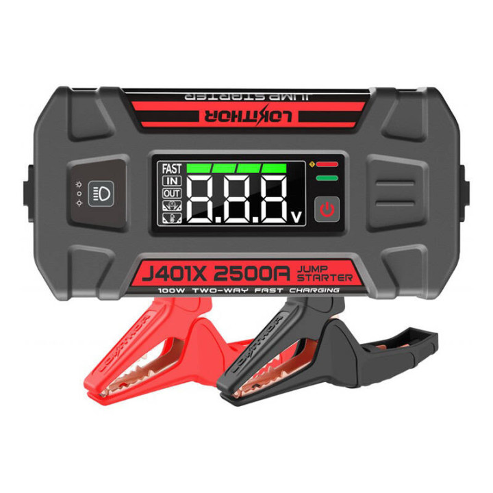 Lokithor J401X Jump Starter / Booster 2500A + Powerbank 20000mAh + Fla
