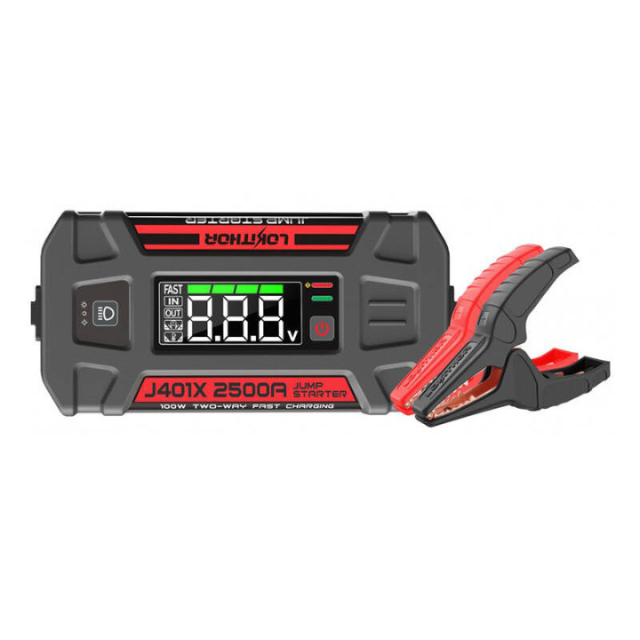 Lokithor J401X Jump Starter / Booster 2500A + Powerbank 20000mAh + Fla