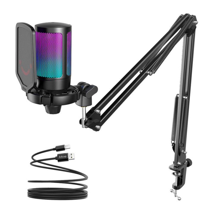 Fifine A6T tripod gaming microphone (black)
