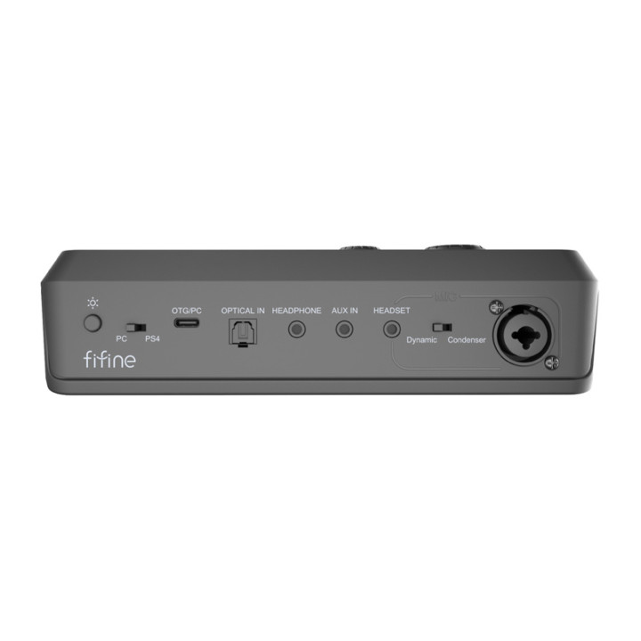 Fifine SC8 RGB gaming mixer (black)
