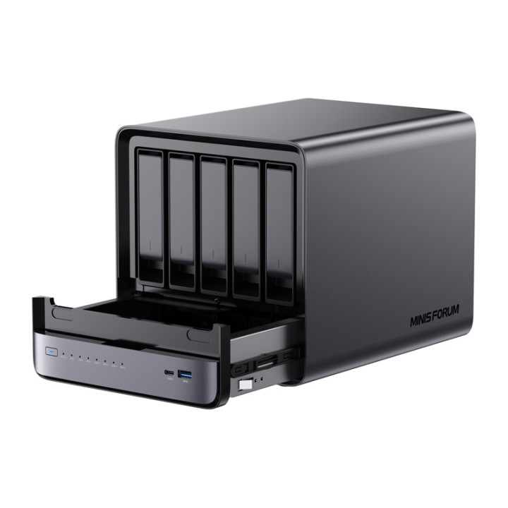 MINI-PC Minis Forum NAS N5 Pro AMD Ryzen AI 9 HX Pro 370, 32GB+128GB O