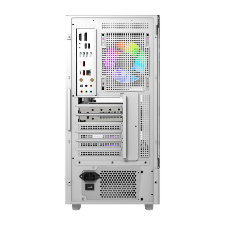 DarkFlash DS950V computer case with display (white) + 6 fans