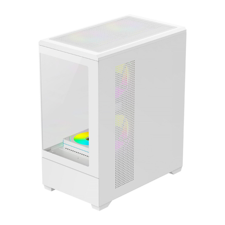 DarkFlash C365 computer case (white) + 5 fans