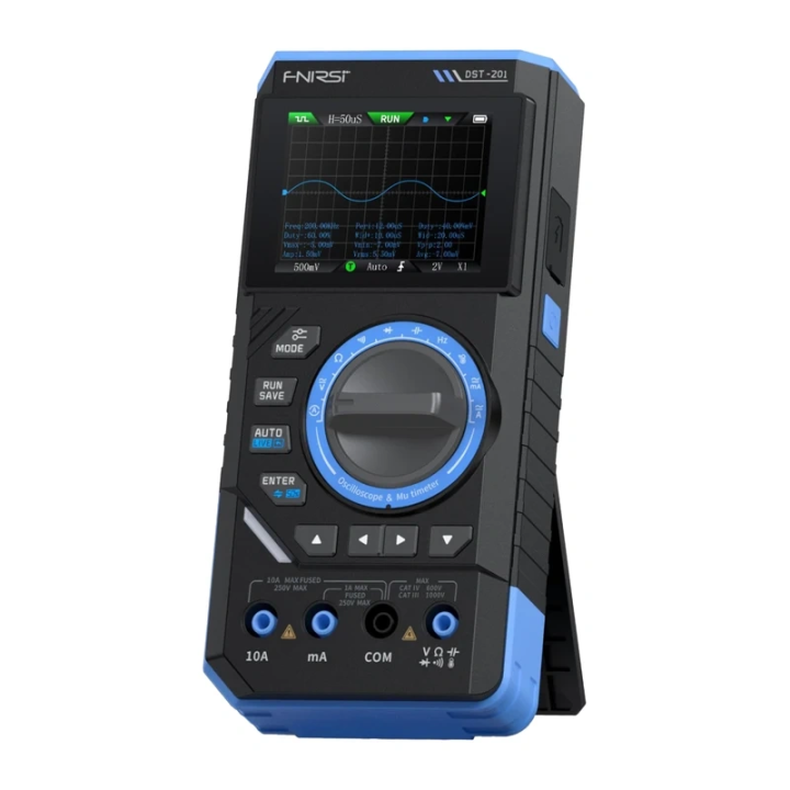 SigGen 3-in-1 FNIRSI DST-201 handheld digital multimeter with oscillos