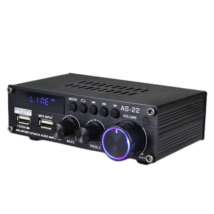 Blitzwolf AS-22 audio amplifier, 45W, Bluetooth 5.0, USB + remote cont