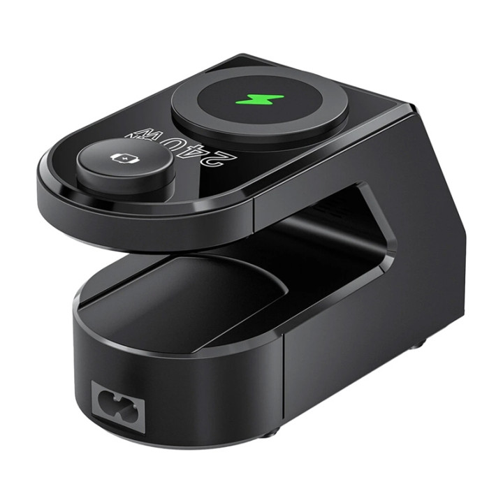 Blitzwolf BW-FW10 alarm clock with charger 2xUSB-A, 4xUSB-C, 240W