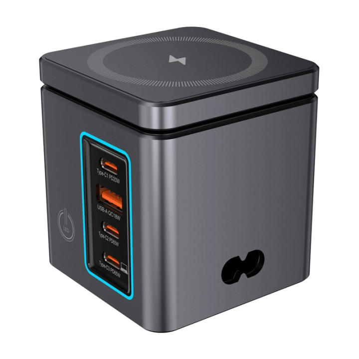 Blitzwolf BW-i113 GaN, USB-A, 3xUSB-C, 105W mains charger