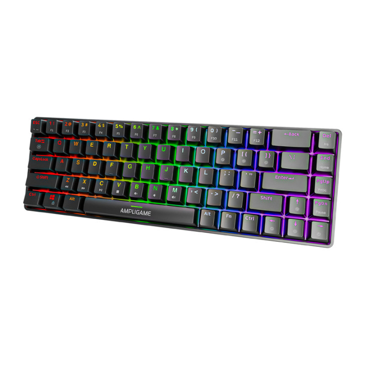 Fifine GK1 mechancial keyboard ,65% RGB (black)