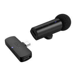 Fifine M6 USB-C wireless tie microphone (black)
