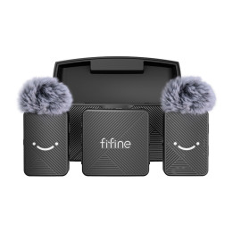 Fifine M9 tie microphone set (black)