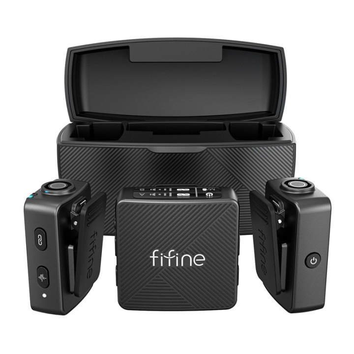 Fifine M9 tie microphone set (black)