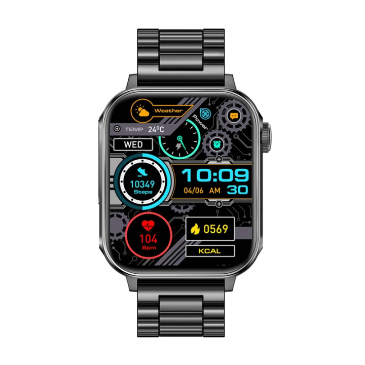 Colmi P80 smartwatch (steel black)