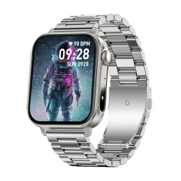 Colmi P80 smartwatch (steel and silver)